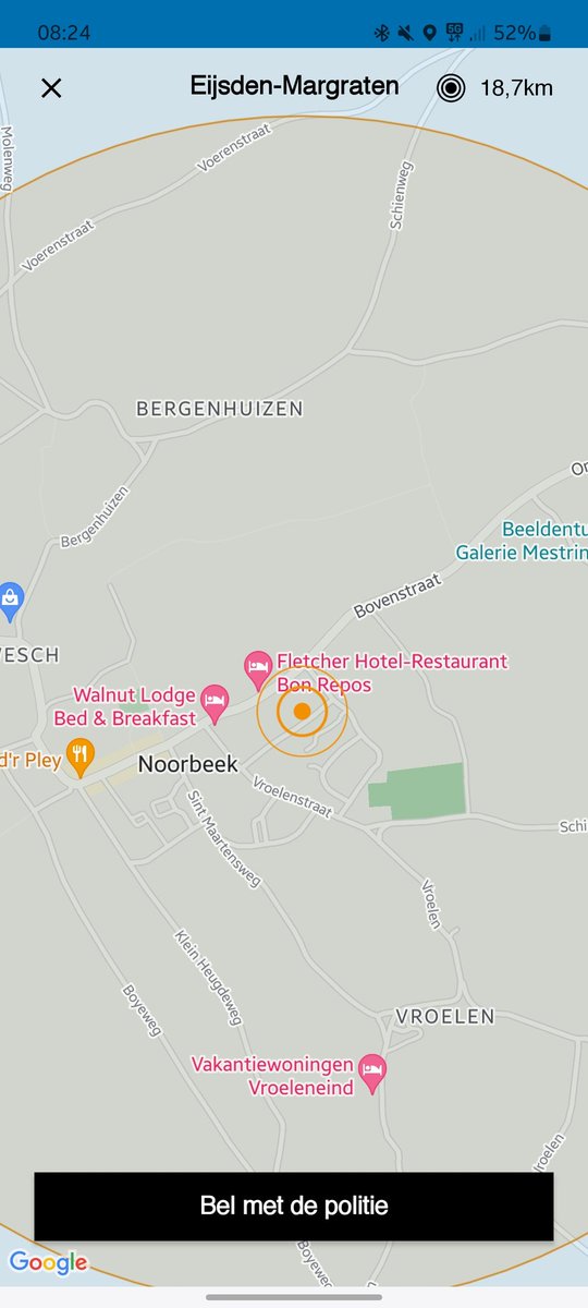 Zoekactie in Noorbeek naar auto en persoon met rode kleding