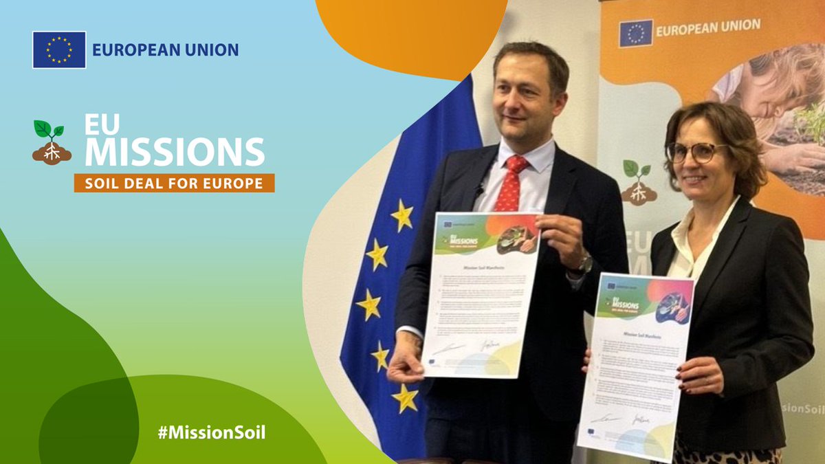 Caring for soils means caring for life 🌱💚

#EUMissionsSign the #MissionSoil Manifesto and help shape the future of soils!
✅ Exchange knowledge
✅ Connect with peers
✅ Expand your network

Take action today 👉 europa.eu/!xbbnHg

#EUMissions