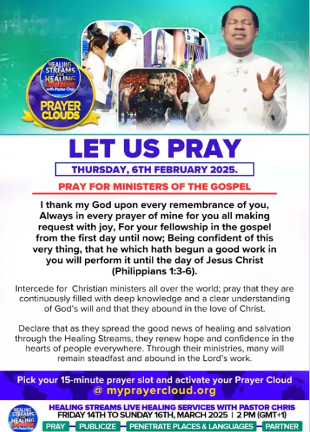 HsCyberchurch's tweet photo. PRAYER CLOUD THURSDAY 6TH FEB 2025
Pray on the prayer cloud Today for 15min @ https://t.co/Lkb7qy2Rgv
Kindly mobilize a team of 10 people to pray for 15 minutes in your prayer cloud today!
God bless you.
#Myprayercloud
#YearOfCompleteness https://t.co/rtFJzcUvBV