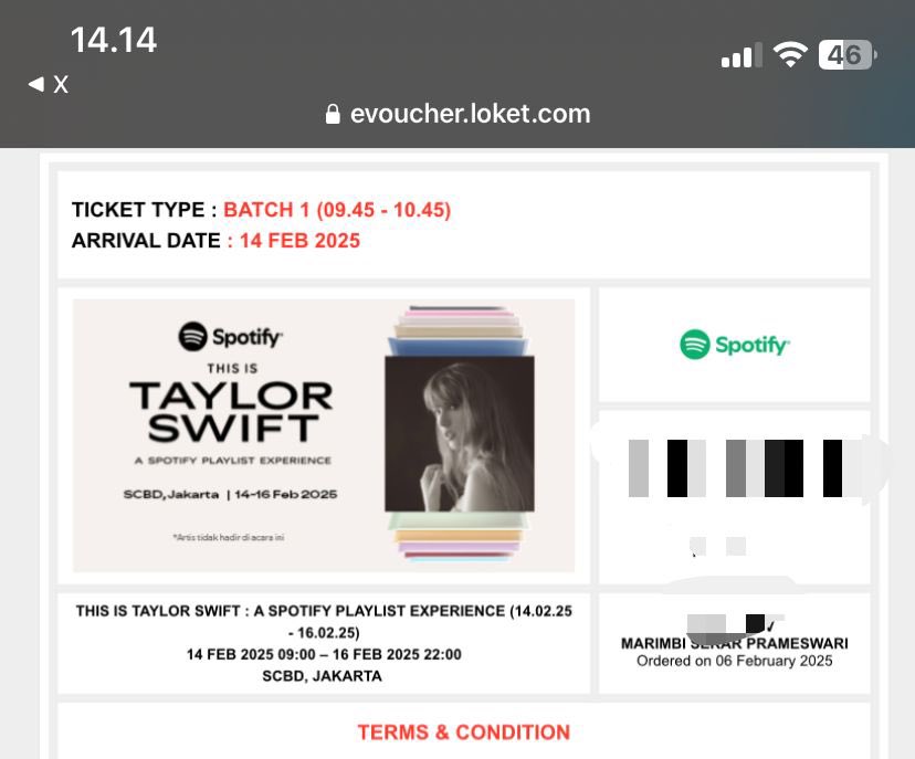 mrmbskrr's tweet photo. hi hi guys yuk yang mau bareng akuuu taylor spotify playlist experience di SCBD! #spotifyid #ThisIsTaylorSwift https://t.co/2J3y55VDjb