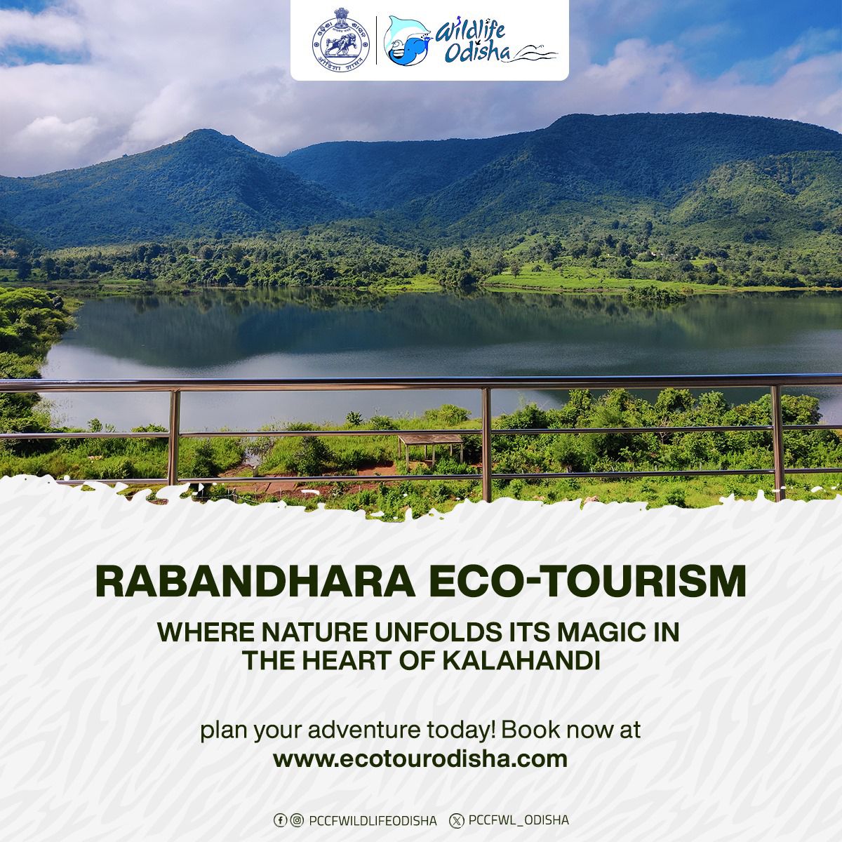 Discover the hidden gem of Kalahandi! 
Rabandhara Eco-Tourism offers a unique journey through dense forests, bubbling streams, and pristine waterfalls. Birdwatchers and wildlife enthusiasts will be thrilled by the diverse species.
book your stay at  ecotourodisha.com