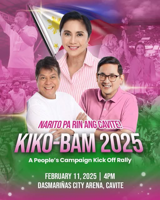 CrushMajor's tweet photo. CAVITE, SHE'S BACK! 🌷

Kasama po si Atty. Leni Robredo ay sama sama nating isulong ang kampanya nina Senator Bam Aquino at Senator Kiko Pangilinan sa darating na Martes, Pebrero 11, alas 3 ng hapon sa Dasmariñas Arena, Lungsod ng Dasmariñas, Cavite.

- Kerby Javier Salazar https://t.co/GtLgMtnURB