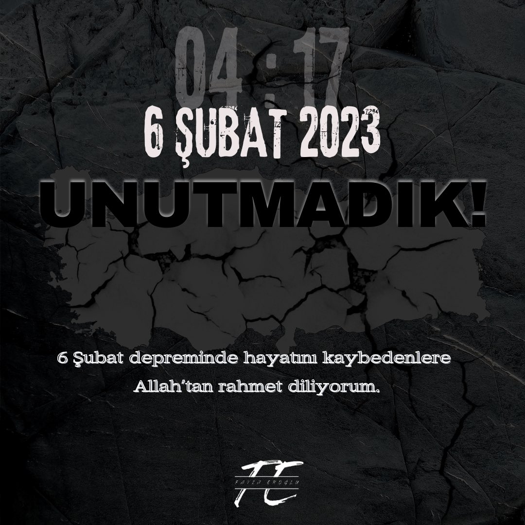Acının tarihi var,tarifi yok! 
Mekanları cennet olsun.
#6subat2023 #asrinfelaketi