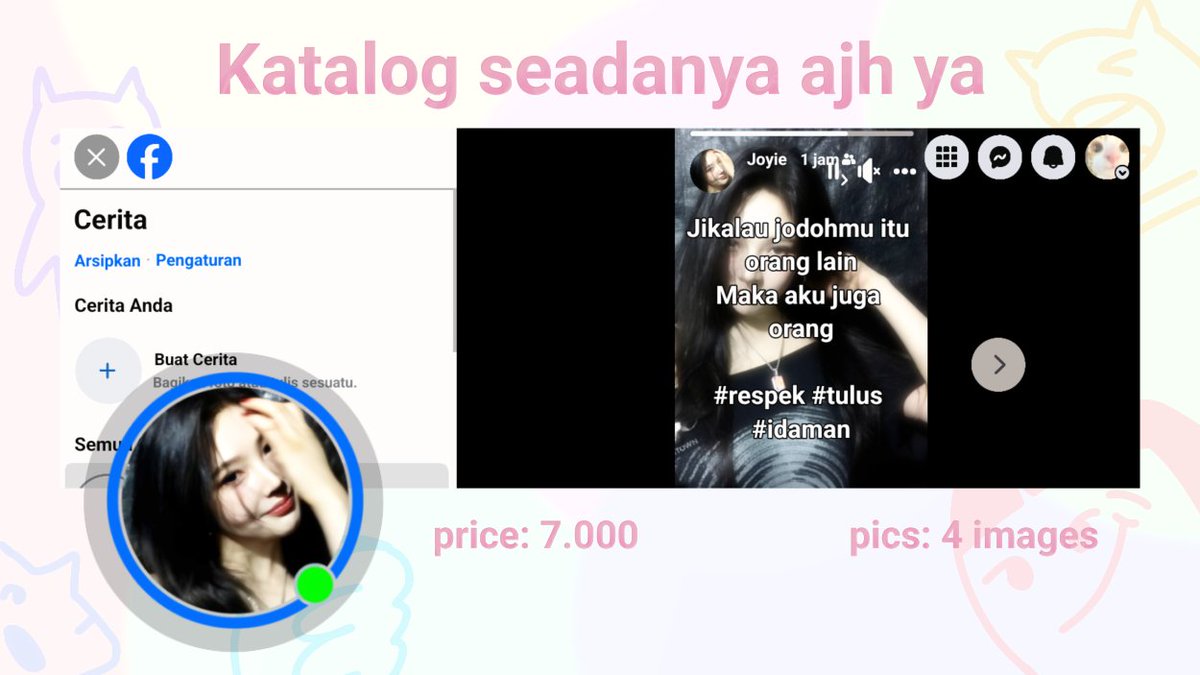 any interactions hwep me alot! ꒰ᐢ. .ᐢ꒱♡  

hi there 📢 aku ada layout jamett dengan nama "story fb alay" boleh minta tolong ospekin enggak? Terus kalo udah aman, boleh di take kok jika berminat dengan special price, thanks!!

#zonauang #zonajajan