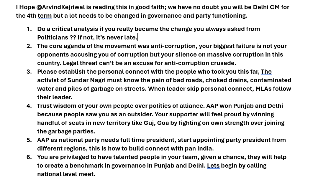 singh_biswajeet's tweet photo. My open letter to @ArvindKejriwal https://t.co/htwKUwWSHZ