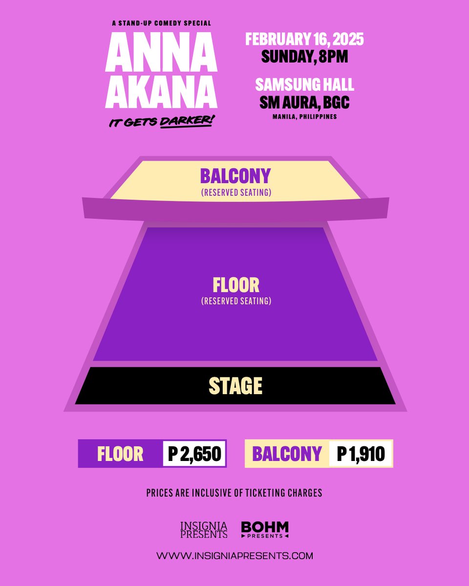 Insignia Presents (@insigniapresent) on Twitter photo Just over a week until <a href="/AnnaAkana/">Anna Akana</a> touches down in the motherland for her It Gets Darker Tour 🛩️ 🇵🇭
And guess what? #BausRufo is opening the show—so get ready to laugh your a** off!
Tickets are selling fast—grab yours now at insigniapresents.com ✨ Just over a week until <a href="/AnnaAkana/">Anna Akana</a> touches down in the motherland for her It Gets Darker Tour 🛩️ 🇵🇭
And guess what? #BausRufo is opening the show—so get ready to laugh your a** off!
Tickets are selling fast—grab yours now at insigniapresents.com ✨