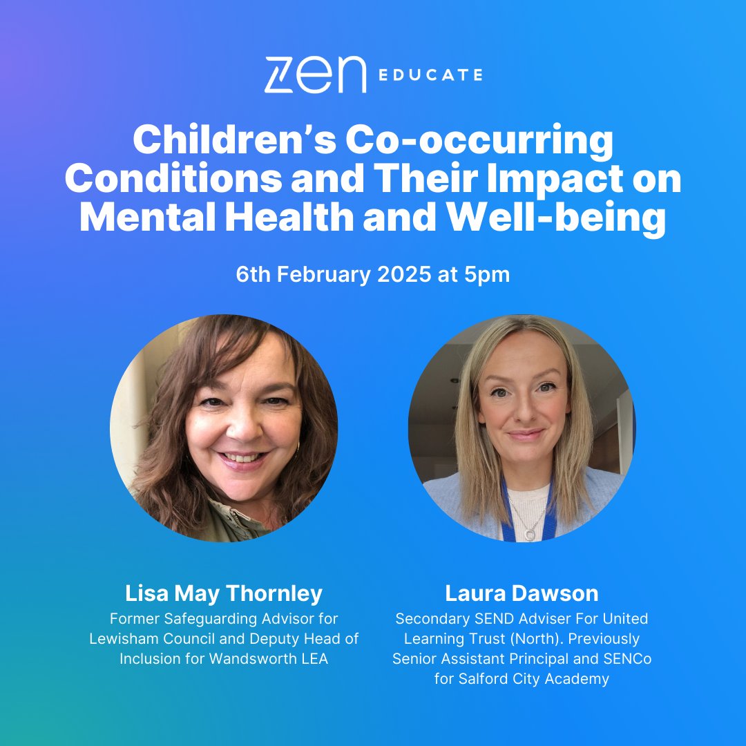 📢 Last call! Webinar today at 5pm! 🚨

💡 Bonus for attendees: Receive a FREE, interactive workbook post-webinar to upskill your internal staff on SEMH!

📲 Register now and secure your spot: us02web.zoom.us/webinar/regist…

#Schools #SchoolLeaders #SEMH