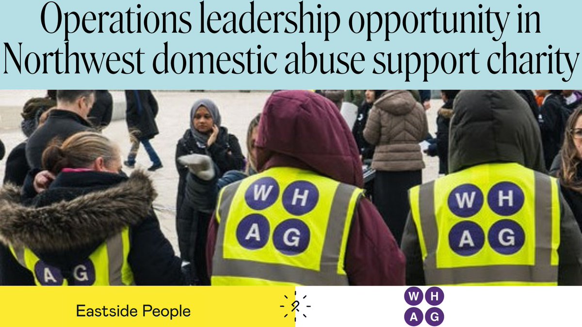 eastside_people's tweet image. The 40 year old support charity @WHAG8 for women, parents, men &amp;amp; their families affected by domestic abuse is looking for a Head of Operations who will report to the Chief Executive. Full details: eastsidepeople.org/vacancy/head-o…  #OperationsManager  #CharityRecruitment