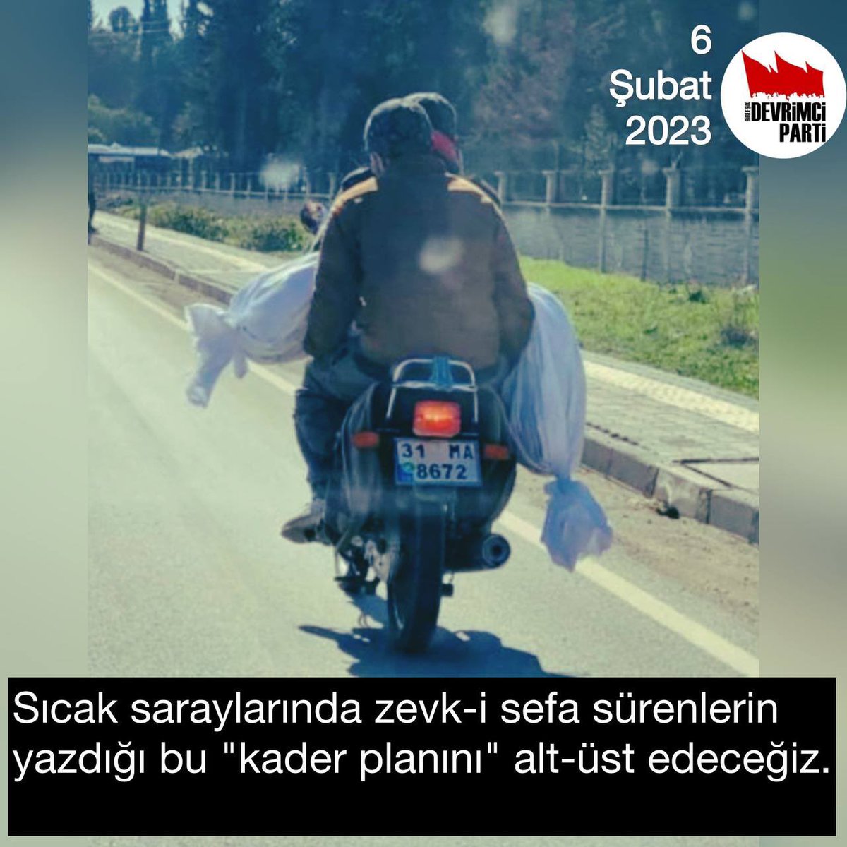#6subat2023 2 yıl önce sevdiklerimiz ihmallerin, müdahalesizliğin, rantın ve sermayenin egemenliği içinde enkazların altında can verdi. Tüm kayıplarımızı anıyor, hesaplarını soracağımızı bir kez daha yineliyoruz.

Bilerek önlemedikleri her ölüm gibi bu katliama da “kader planı”