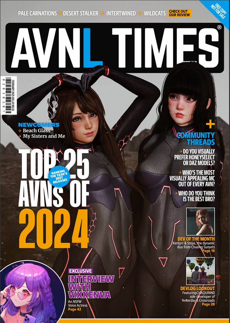 JonhNovels's tweet photo. AVNL Times Vol.3 Issue #01
Our latest issue is packed with game dev insights, exclusive creator interviews, and expert cinematography tips to level up your skills!
#AVNLTimes #GameDev #IndieGames #VisualNovel #GamingCommunity #Cinematography #LightingTechniques #GameDesign https://t.co/VAoj3DFhLr