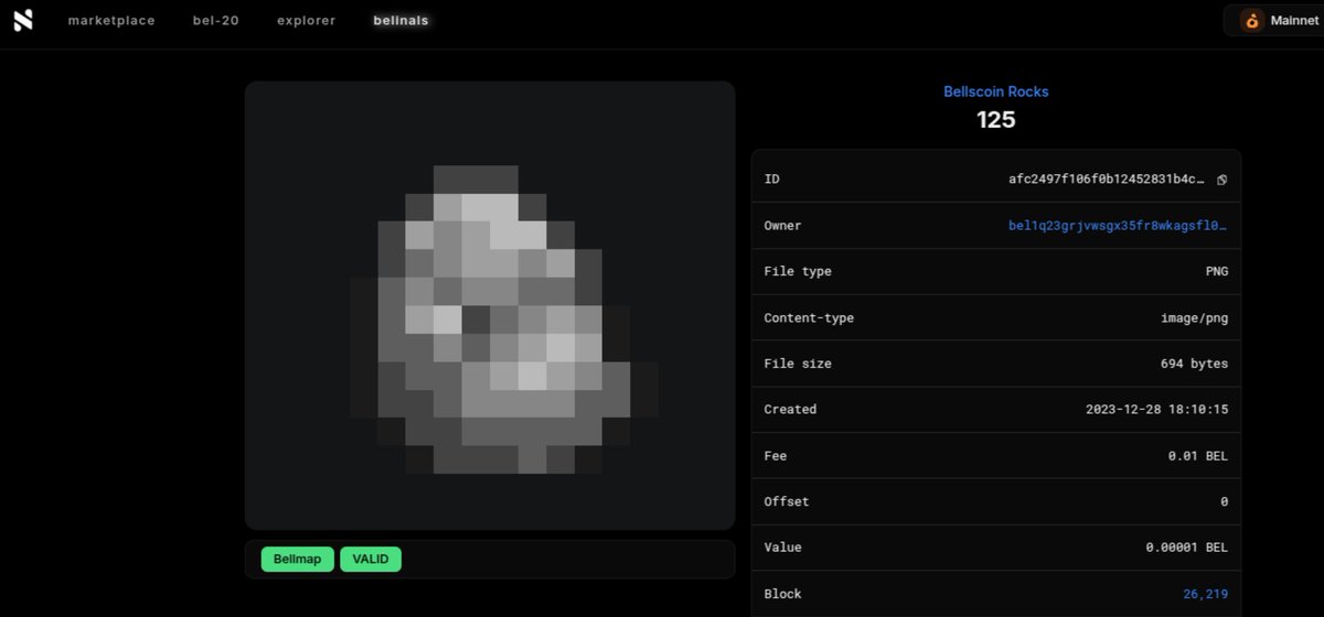 NintondoWallet's tweet image. The Rock 125 from @BellscoinRocks collection was sold for 2500 $BELLS