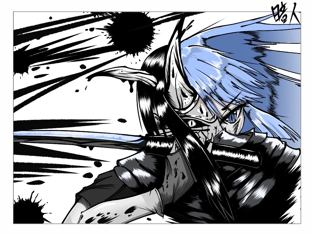 33kito4's tweet image. #創作
#OC
【創作メモ】
人を喰らう異形の化け物を狩る四本角の紅い鬼。
契約者【泉貴 茜】はある約束のために戦い続ける。