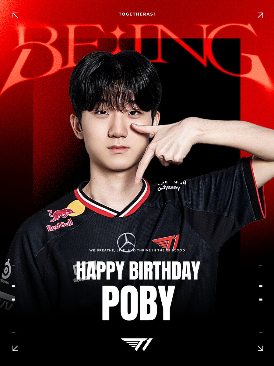 🎂 Happy 'Poby' Day 🎂

2월 7일은 T1 LoL 팀 'Poby' 윤성원 선수의 생일입니다!🎉

#TogetherAs1 #T1Birthday