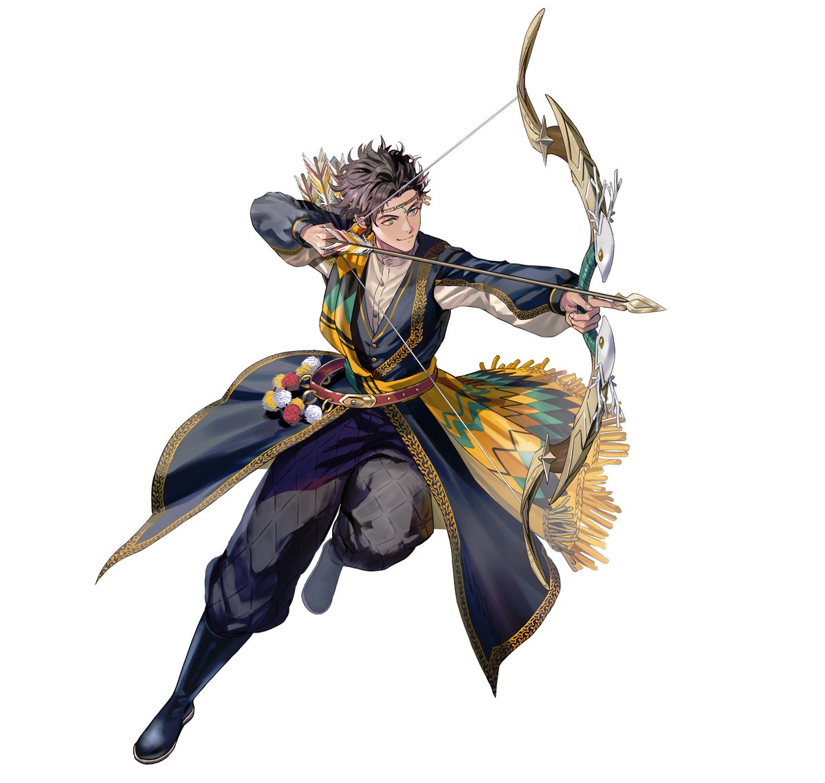 Meet Claude: Distant Deer from the #FireEmblem: Three Houses game. Heir to House Riegan, leader of the Leicester Alliance. At times he's like a shadow, other times as vibrant as the sun. But he remains elusive at this year's festival. #FEHeroes

guide.fire-emblem-heroes.com/en-US/12004001…