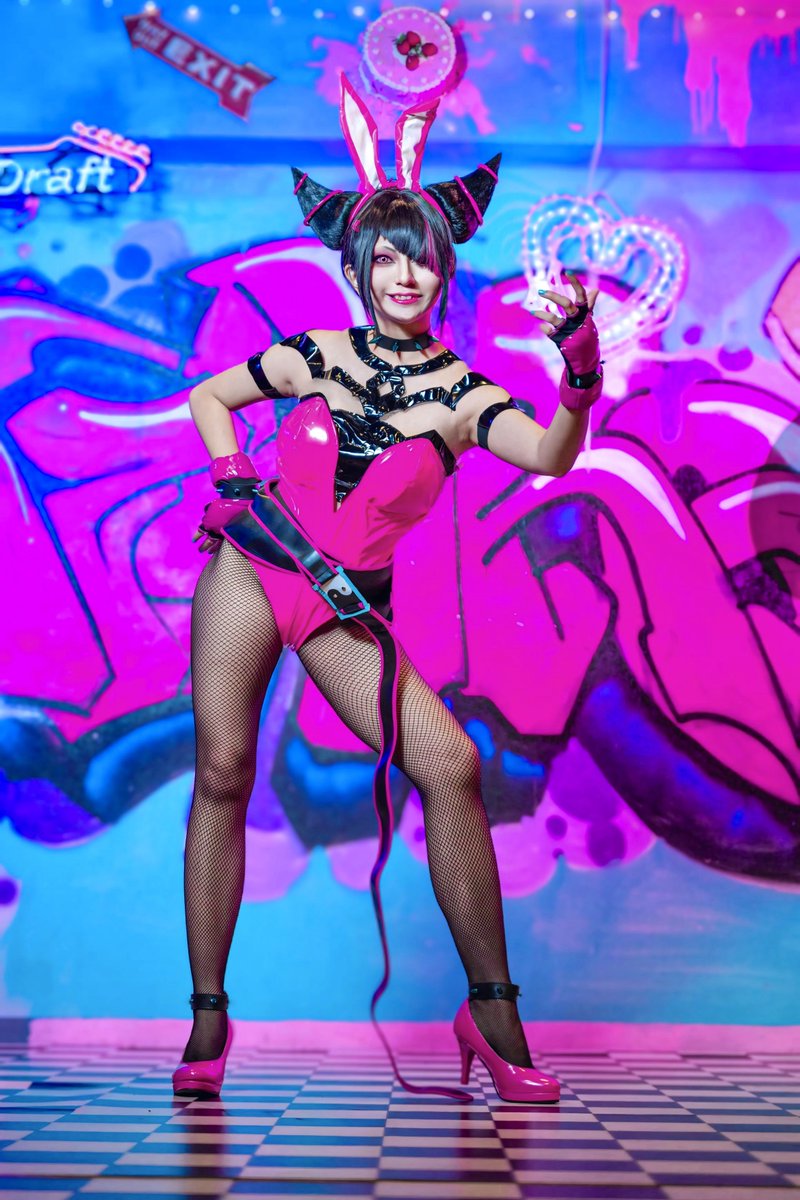niji_to_hoshi's tweet photo. 【Cosplay】
🩷STREET FIGHTER🩷
  Han Juri🕷Bunny ver

Photo/@tanakanyi https://t.co/5JnJzxIjWK
