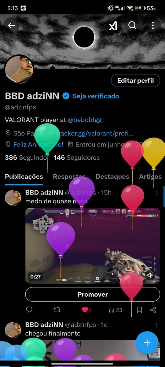 eita como sobe balão