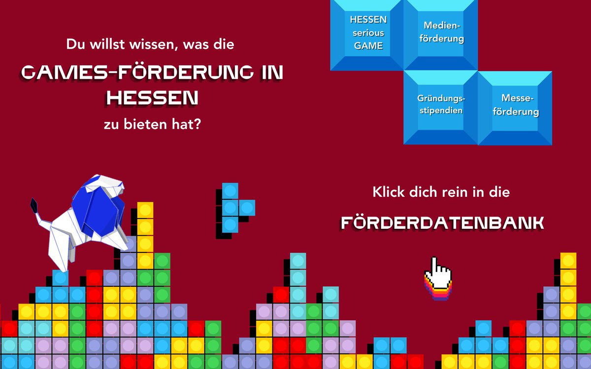 Von HESSEN serious GAME über Medienförderung, Gründungsstipendien und Messeförderung – in #Hessen gibt es eine Vielzahl an #Fördermöglichkeiten, die für die #Games-Branche interessant sind. 🎮🎲 Klickt Euch jetzt rein in die Online-Förderdatenbank kreativwirtschaft-hessen.de/themen/foerder…