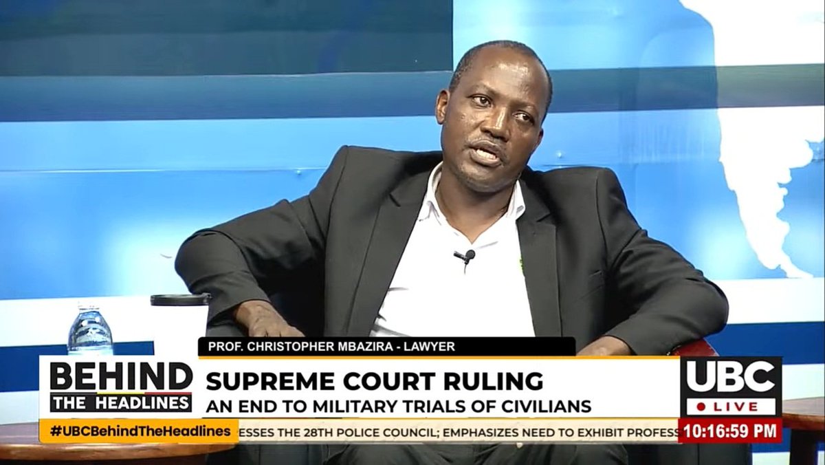 Ayikoru Atti Sandra (@ayandra256) on Twitter photo ON THE SUPREME COURT
Prof. Christopher <a href="/Bazzira/">Christopher Mbazira</a>; "I was so excited when reading the judgement especially especially the judgement of the Chief Justice & seeing references to the Odoki Report & the Constitutional Commission Report."
UBCBehindtheheadlines
youtube.com/live/4xU_VHdqR… ON THE SUPREME COURT
Prof. Christopher <a href="/Bazzira/">Christopher Mbazira</a>; "I was so excited when reading the judgement especially especially the judgement of the Chief Justice & seeing references to the Odoki Report & the Constitutional Commission Report."
UBCBehindtheheadlines
youtube.com/live/4xU_VHdqR…