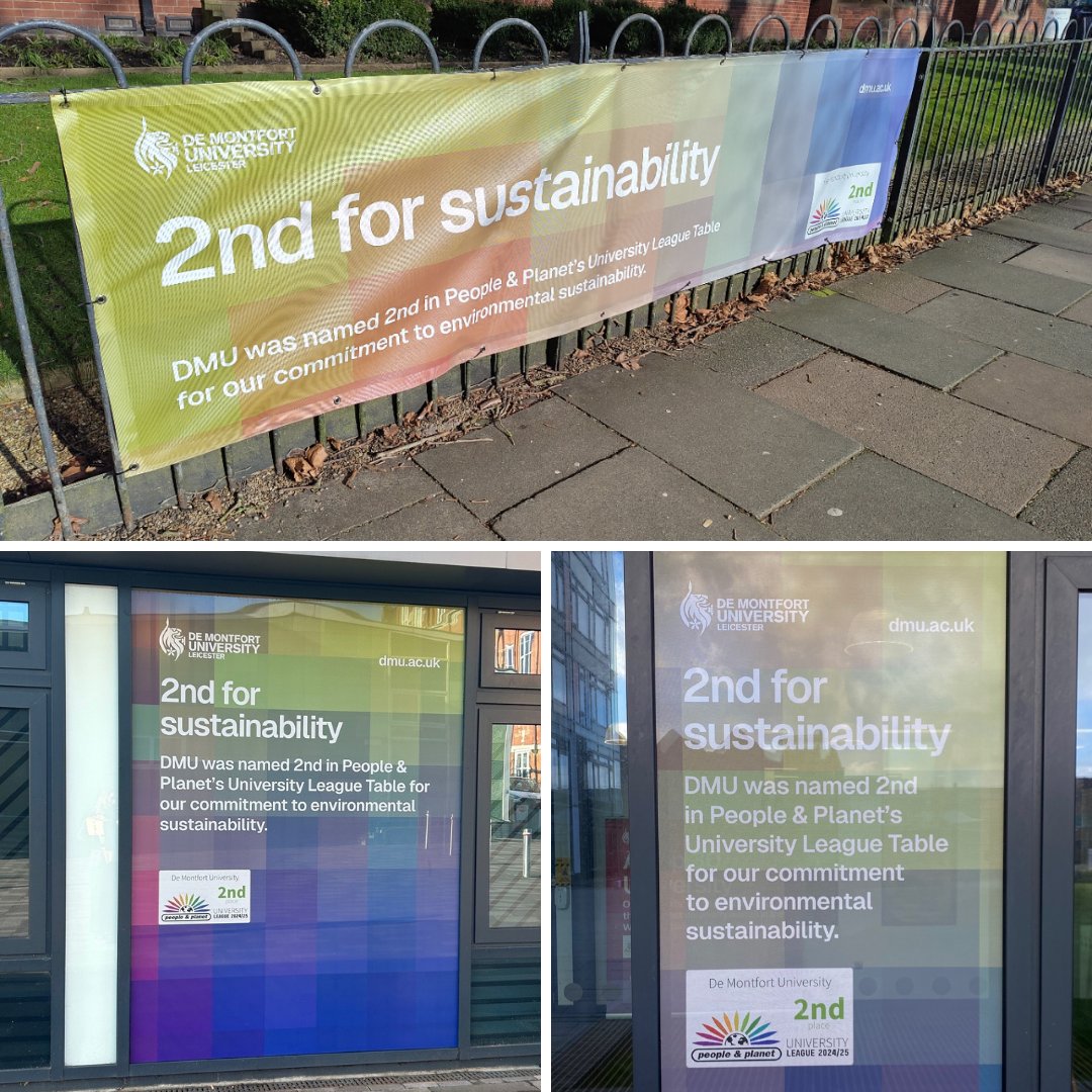 Great new banners up and around campus ready for the open day!