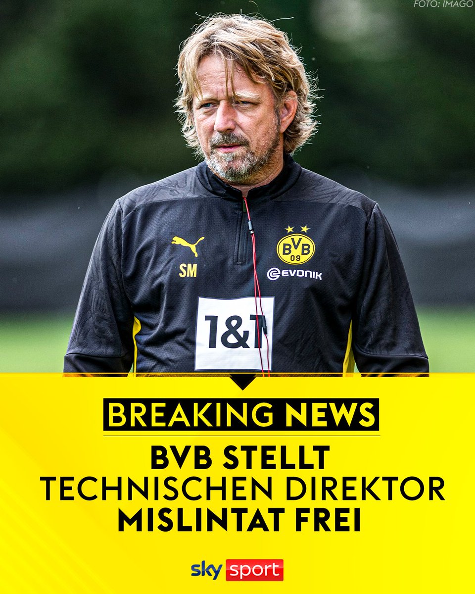 Borussia Dortmund entlässt den Technischen Direktor Sven Mislintat. 🚨 Das gab der Verein am Donnerstagmittag bekannt. Sport-Geschäftsführer Lars Ricken habe Mislintat diese Entscheidung am Donnerstag "persönlich" überbracht. 

#SkySport #BVB #Mislintat