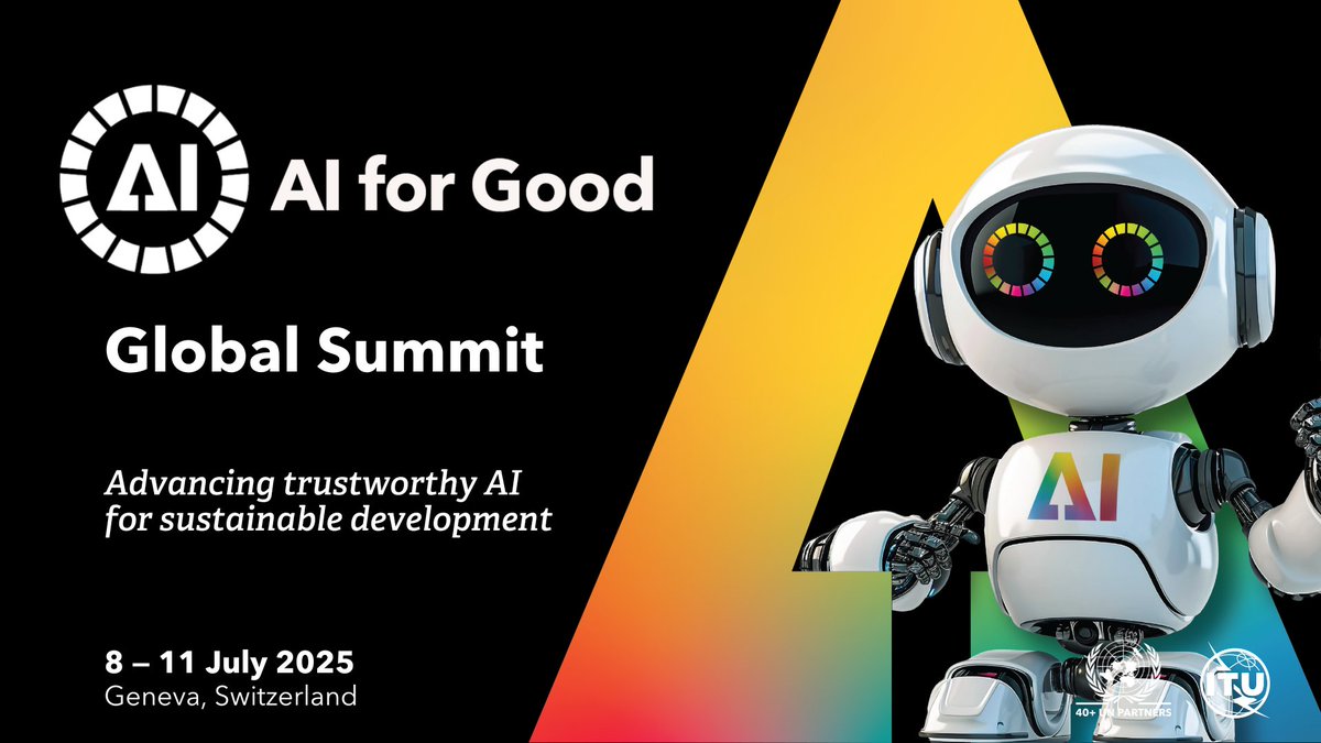 AI agents for good? #AIforGood Global Summit 2025 to tackle the rise of autonomous AI itu.int/en/mediacentre… 
<a href="/ITU/">Int’l Telecommunication Union</a> rallies global AI leaders to address the opportunities + risks presented by AI agents, low-cost AI models, and the next wave of accelerated AI development