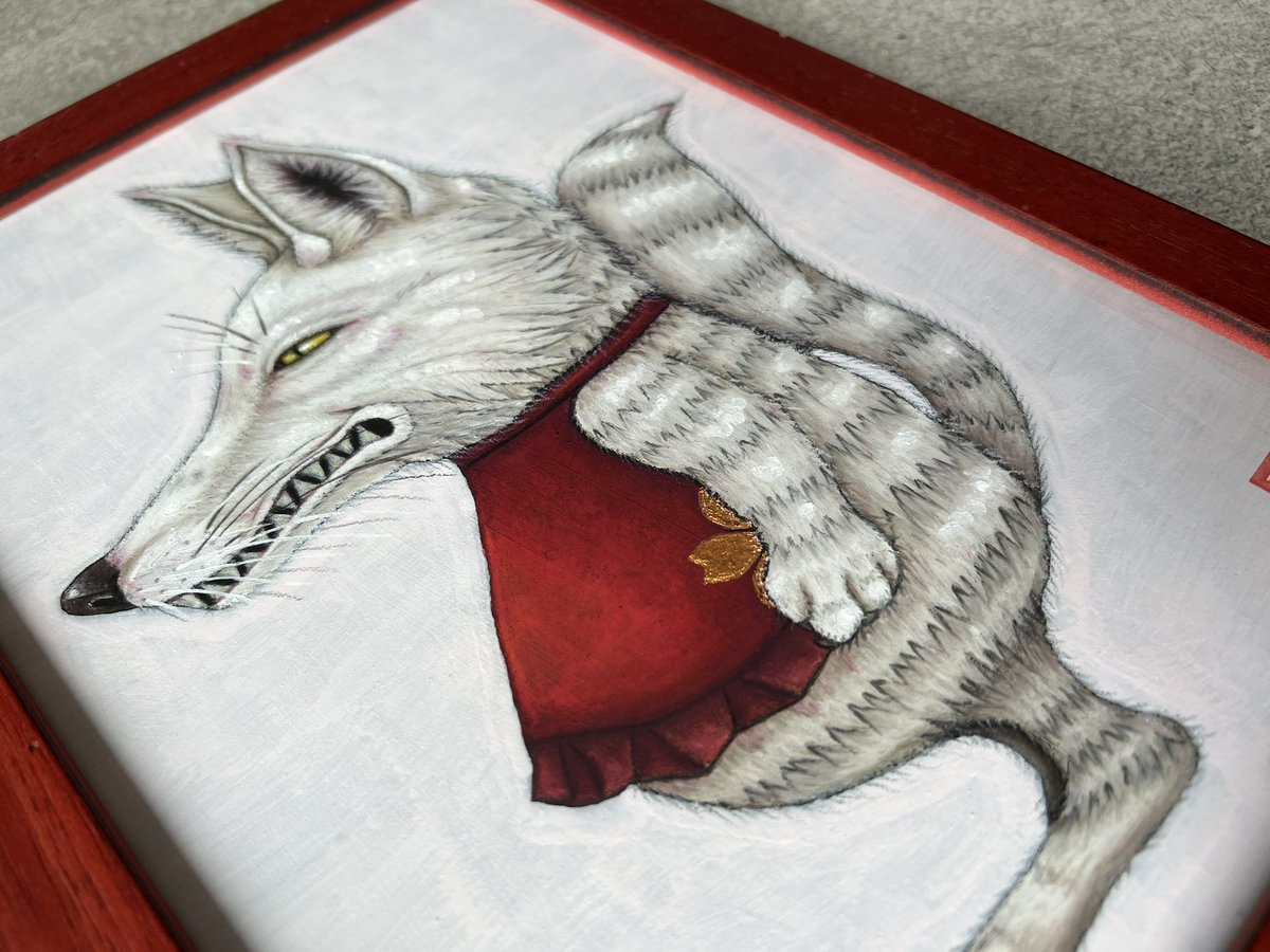 「#初午なので狐の画像を貼るオイルパステルで描いたお狐さまです 」|オクダイラユウユウ🌈チョークアーティストのイラスト