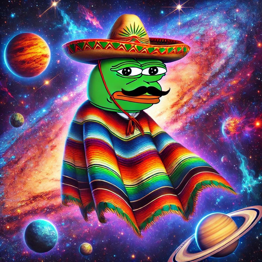 GlazinMemes's tweet photo. 🌌 Depepe Conquers the Cosmos! 🌌🚀

Poncho secured. Sombrero on. Mustache legendary. 🌎➡️🌠
Depepe isn’t just exploring—he’s taking over the PepeVerse!

$PVRSE
qKxNiXm85xhS2QBQBg3u43sf7E4mUDY73LL8N83pump

#Depepe #PepeVerse #PVRSE #CosmicPoncho #pepe #purpe #memecoin #crypto https://t.co/FnxzXlPchb