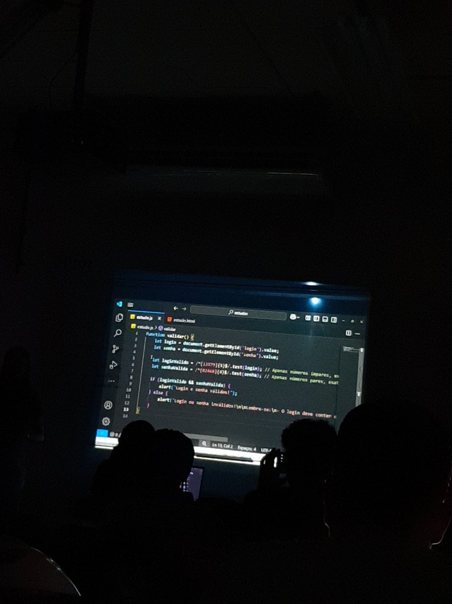codebyemi's tweet image. Adicionando java script na página de Login