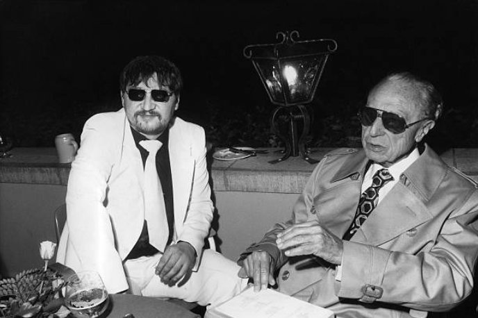 rainer werner fassbinder and douglas sirk, 1978.