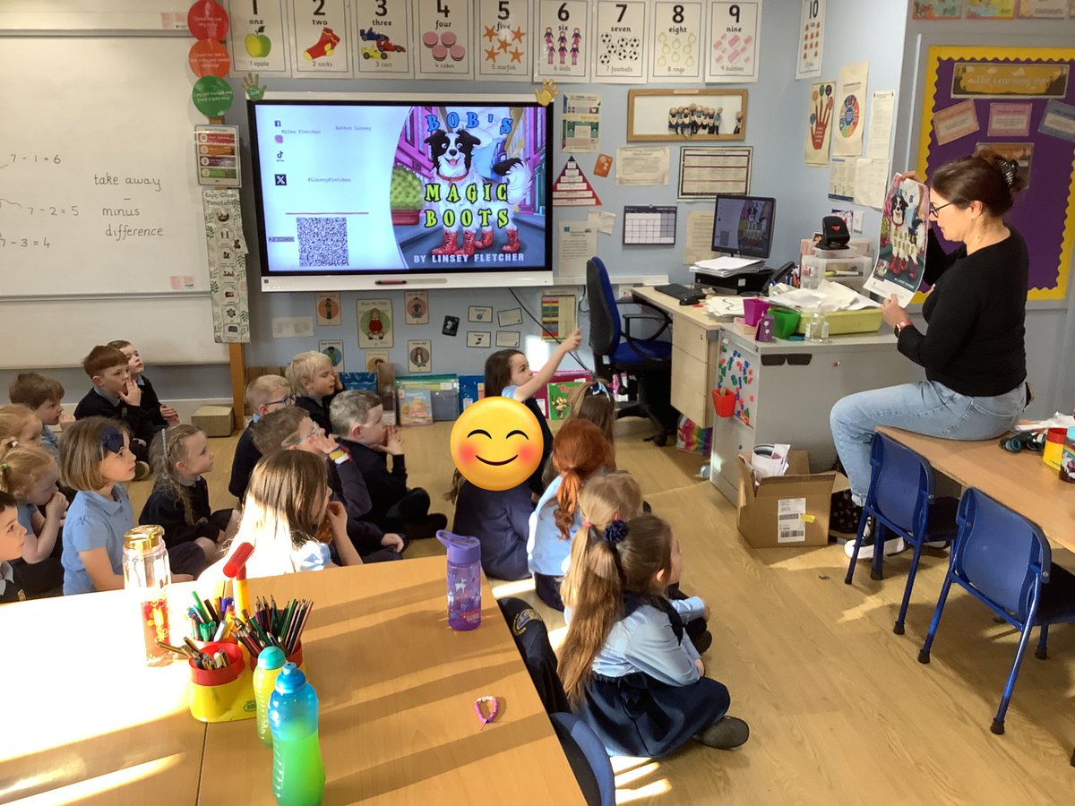 Enjoying our author visit <a href="/LinseyFletcher/">Author Linsey Myles Fletcher</a>