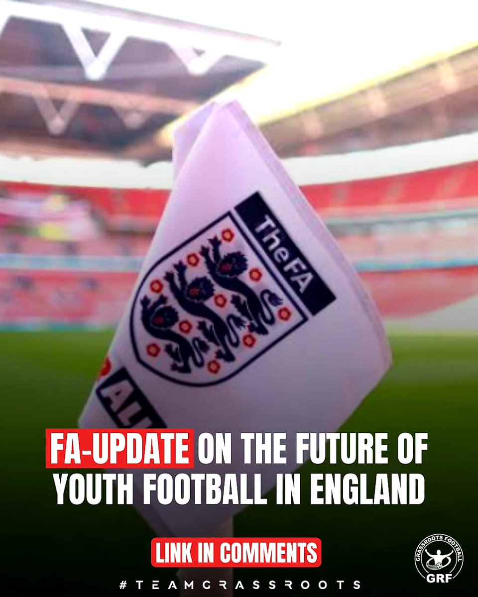 Teamgrassroots_'s tweet image. 🚨Reminder of the FA update on the future of youth football in England

"From the start of the 2026/27 season, we are planning to introduce new updates to the game, with some planned adjustments to the ages and stages of formats in youth football."

Read the full Statement 👉…