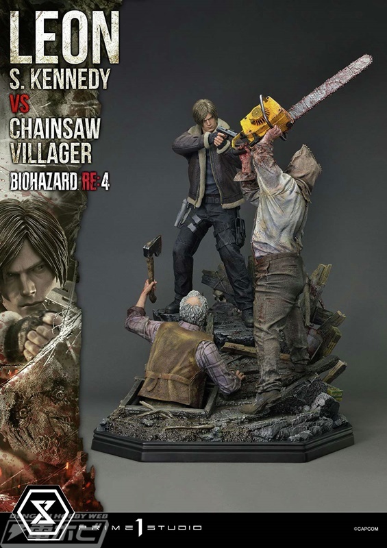 今日の話題】『バイオハザード RE:4』レオンとチェーンソー男の1/4