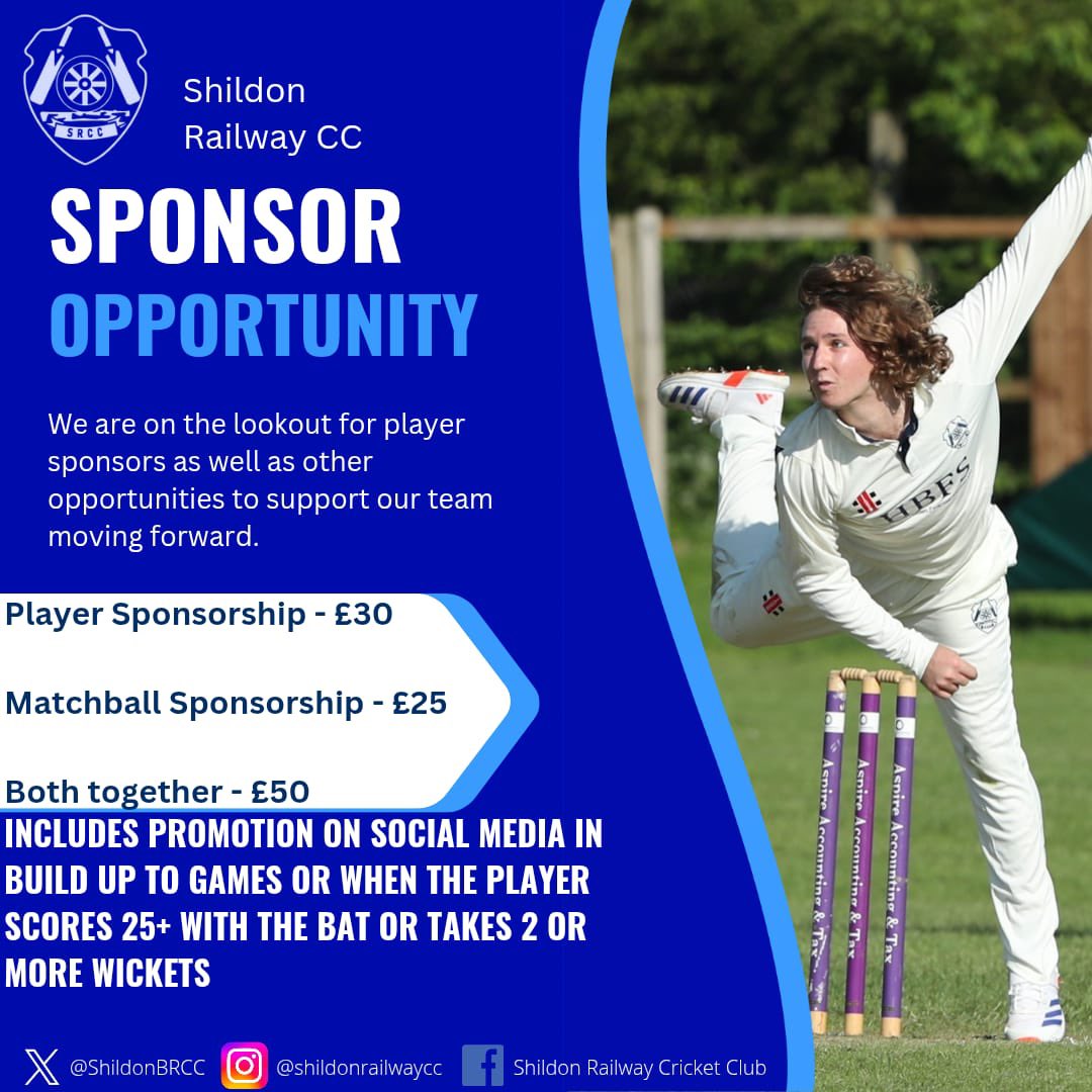🚨 SPONSORSHIP OPPORTUNITIES 🚨

With the new season bearing down on us, we are launching a couple of new sponsorship which will allow the sponsorship of players and matchballs. Drop us a message!

This will run alongside existing sponsorship opportunities.

#UpTheBR