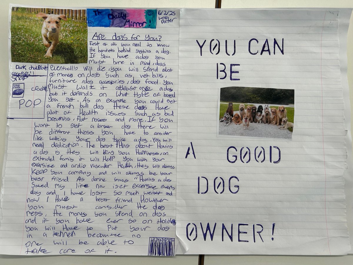 SalesianAcademy's tweet image. ⭐️Some super work produced by EN4&apos;s Year 8 English class today creating newspaper articles.

You have worked your absolute socks off and we are incredibly proud of all the effort you have invested in this work.

#English #SASJB #ArticleWriting #RUAH