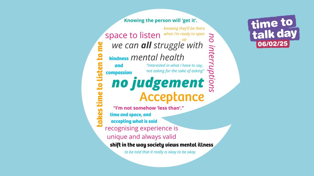 We asked our staff what makes them feel comfortable talking about their mental health – and what would help them open up. 

Here’s what they had to say. 

#TimeToTalk