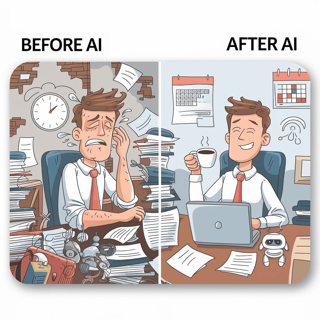 AndrewBolis's tweet photo. Stop juggling multiple apps to do your work.

Let AI handle it for you and save hours!

Here's how (step-by-step): https://t.co/a0qDtoMZlC
