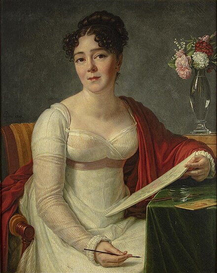 CienciaconArte's tweet photo. Ernestine Panckoucke (1784-1860), artista botánica francesa. Alumna del ilustrador de rosas Redouté y traductora de obras de Goethe. Dominaba el idioma porque tras la Revolución Francesa tuvo que emigrar a Alemania. 
Autora de varias láminas de la obra "Flore médicale" (1814). https://t.co/vx2nbCfA5Y