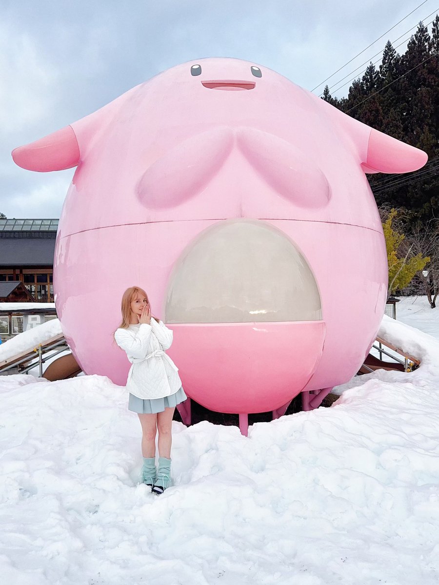 福島県の雪の中で巨大なラッキーを見つけました！💕❄️ https://t.co/U2RtYSPM1Y