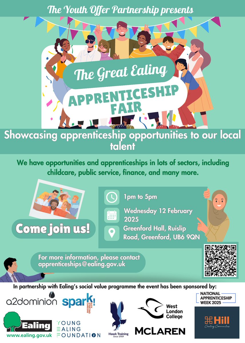 OldOakParkRoyal (@oldoakparkroyal) on Twitter photo Are you interested in learning more about apprenticeships? π€
Sign-up for <a href="/EalingCouncil/">Ealing Council</a>'s 'The Great Ealing #Apprenticeship Fair' on 12th Feb to talk to employers, discover opportunities available, how to apply & the interview process π
More info π
bit.ly/42IBUke Are you interested in learning more about apprenticeships? π€
Sign-up for <a href="/EalingCouncil/">Ealing Council</a>'s 'The Great Ealing #Apprenticeship Fair' on 12th Feb to talk to employers, discover opportunities available, how to apply & the interview process π
More info π
bit.ly/42IBUke