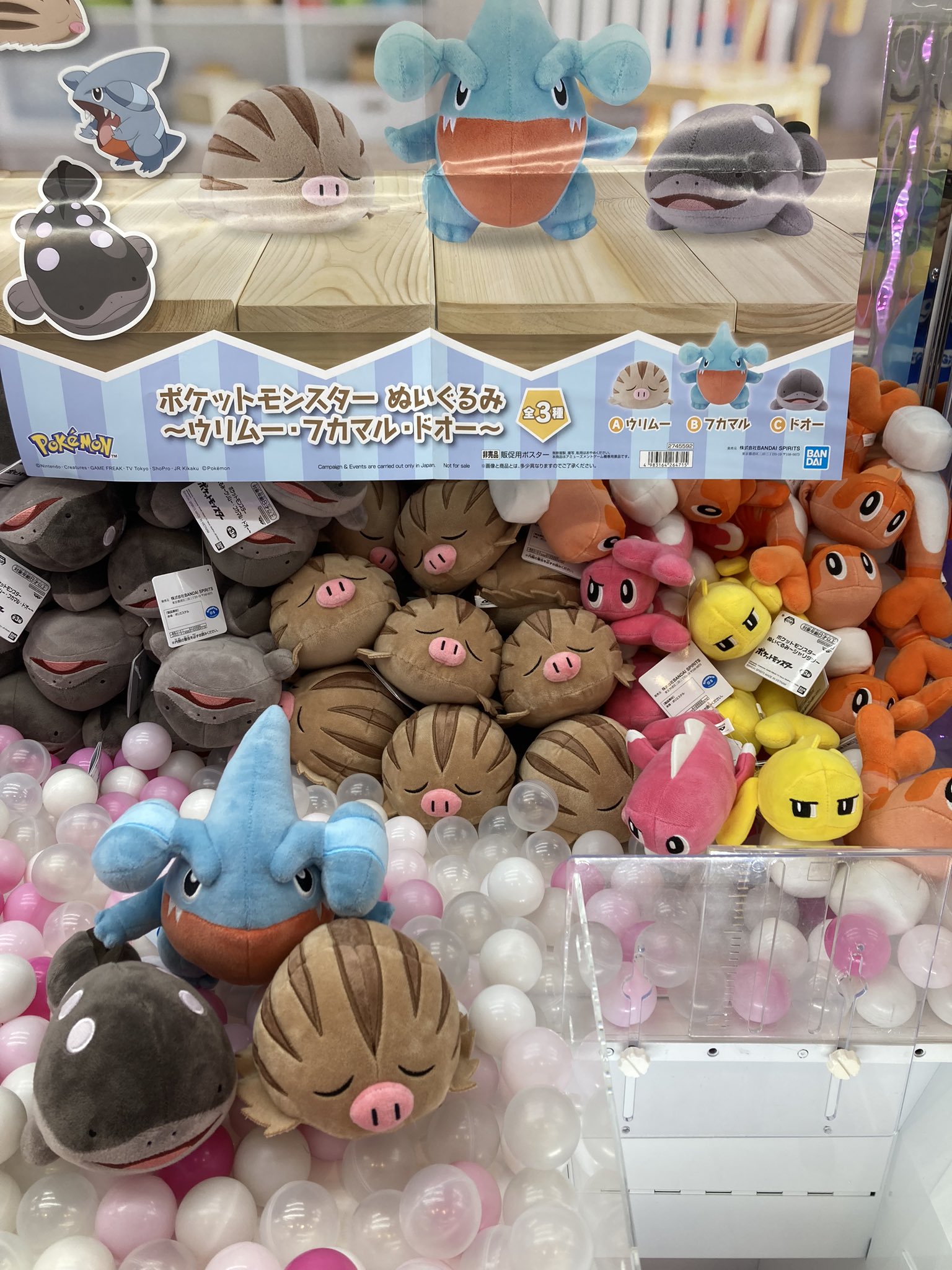 ドオー】ポケットモンスター ぬいぐるみ-ウリムー・フカマル