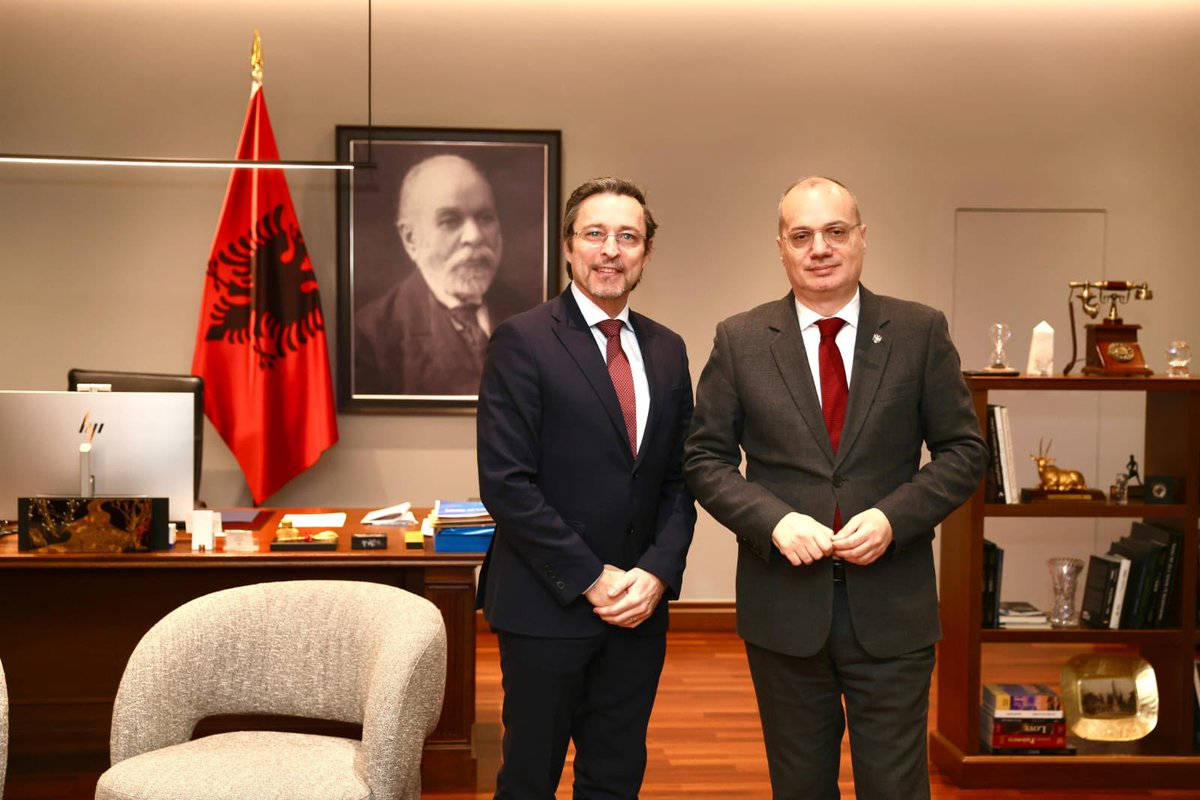 A pleasure to welcome Jakob Štunf, the new Slovenian Ambassador, and Marco Alberti, the new Italian Ambassador, to Albania.

In both meetings, we discussed Albania’s accelerated path of EU integration and strengthening existing strategic partnerships with Slovenia and Italy in