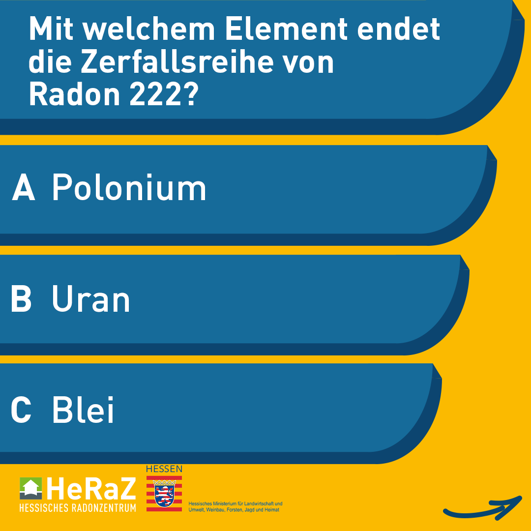 A), B) oder C), das ist hier die Frage. Bei unserem HeRaZ #Radon-#Quiz kannst du dein #Wissen testen. Die Auflösung gibt es morgen hier auf Twitter oder schon heute auf unseren Instagram Kanal. Wir wünschen viel Spaß beim Rätseln!