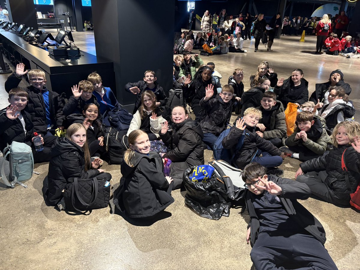 Y6 have arrived at <a href="/YVconcerts/">Young Voices</a> 2025! We’re all very excited!
