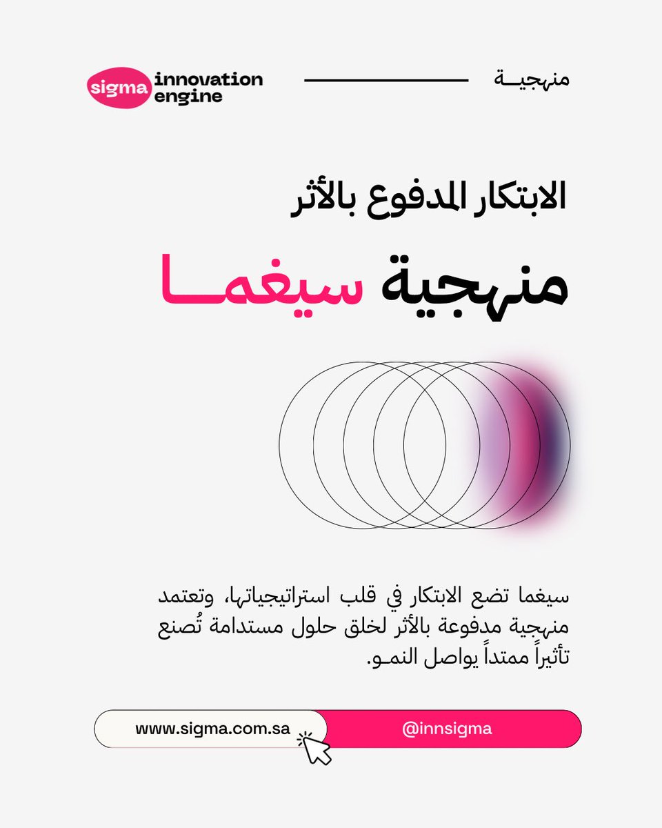 🌟🚀🌟🚀

 #سيغما تضع #الابتكار في قلب استراتيجياتها، وتعتمد منهجية مدفوعة بالأثر لخلق حلول مستدامة 🌱 تُصنع تأثيراً ممتداً يواصل #النمو 🚀.

#محرك_الابتكار
#الابتكار_المدفوع_بالأثر
#الابتكار_الثقافي
#الاقتصاد_الإبداعي

#FromKSAtoMilkyWay
#innovationEngine
#SCALERAT
