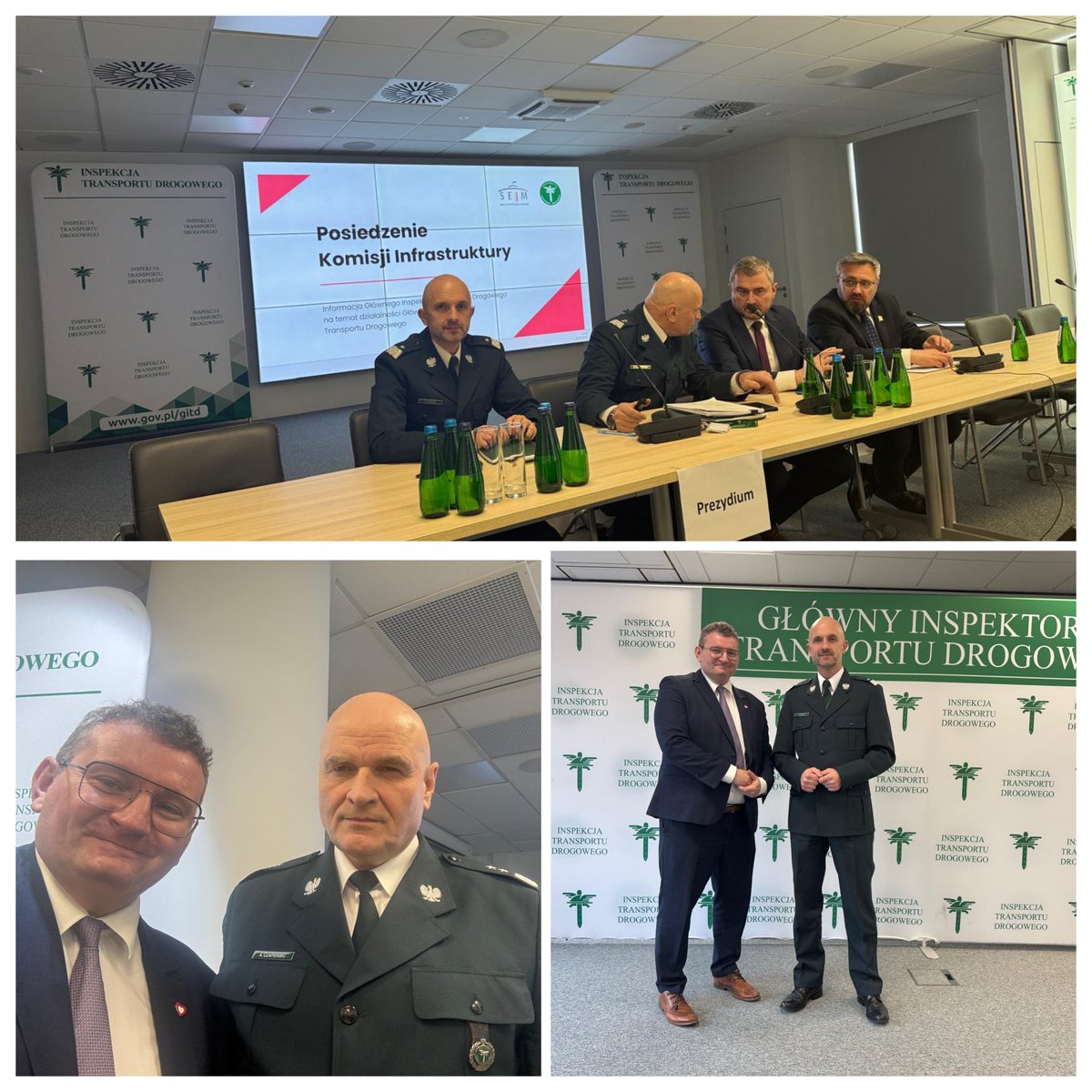 Posiedzenie Komisji Infrastruktury i informacje o działalności Głównego Inspektoratu Transportu Drogowego 🛣
Tamat rzeczowo i skrupulatnie przedstawił Główny Inspektor Artur Czapiewski ze swoim zastępcą Sławomirem Nastałem pochodzącym w Poznania 🤝
DziałaMY dalej ✌️🇵🇱