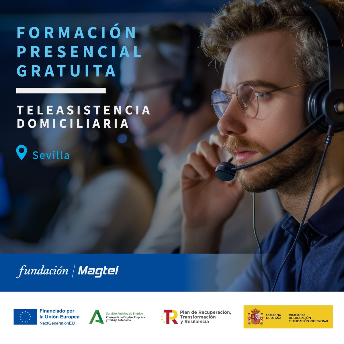 📢 Colaboramos en una nueva formación presencial gratuita en teleasistencia domiciliaria. Si estás desempleado/a y quieres especializarte en un sector con gran demanda, esta es tu oportunidad.  

📍Sevilla
🔹 Plazas limitadas

👉Inscríbete aquí: bit.ly/40MApPv