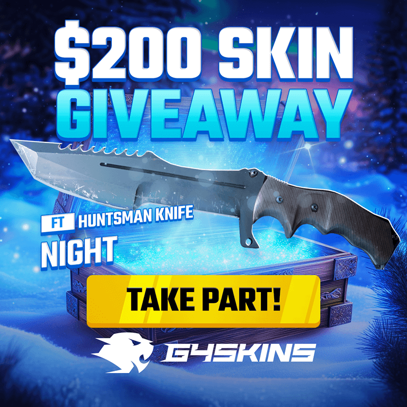 G4SkinsCOM (@g4skinsdotcom) on Twitter photo We have something special for you! 🔥
$200 SKIN GIVEAWAY with G4Skins!🎉
🎁 ★ Huntsman Knife | Night🎁
To enter:
✅ Follow <a href="/g4skinsdotcom/">G4SkinsCOM</a>
✅ Retweet + Like
✅ Tag a CS2 Friend
✅ Follow IG - g4skins
✅ Join our Discord - G4Skins
Get free case 🎁
and 5️⃣% deposit bonus on We have something special for you! 🔥
$200 SKIN GIVEAWAY with G4Skins!🎉
🎁 ★ Huntsman Knife | Night🎁
To enter:
✅ Follow <a href="/g4skinsdotcom/">G4SkinsCOM</a>
✅ Retweet + Like
✅ Tag a CS2 Friend
✅ Follow IG - g4skins
✅ Join our Discord - G4Skins
Get free case 🎁
and 5️⃣% deposit bonus on