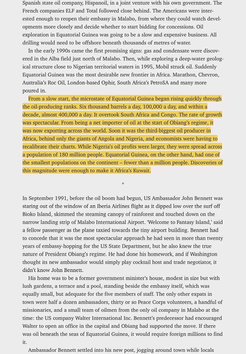 The west had cut ties with the dictatorship in Equatorial Guinea but once they discovered oil they suddenly became blind 😭
