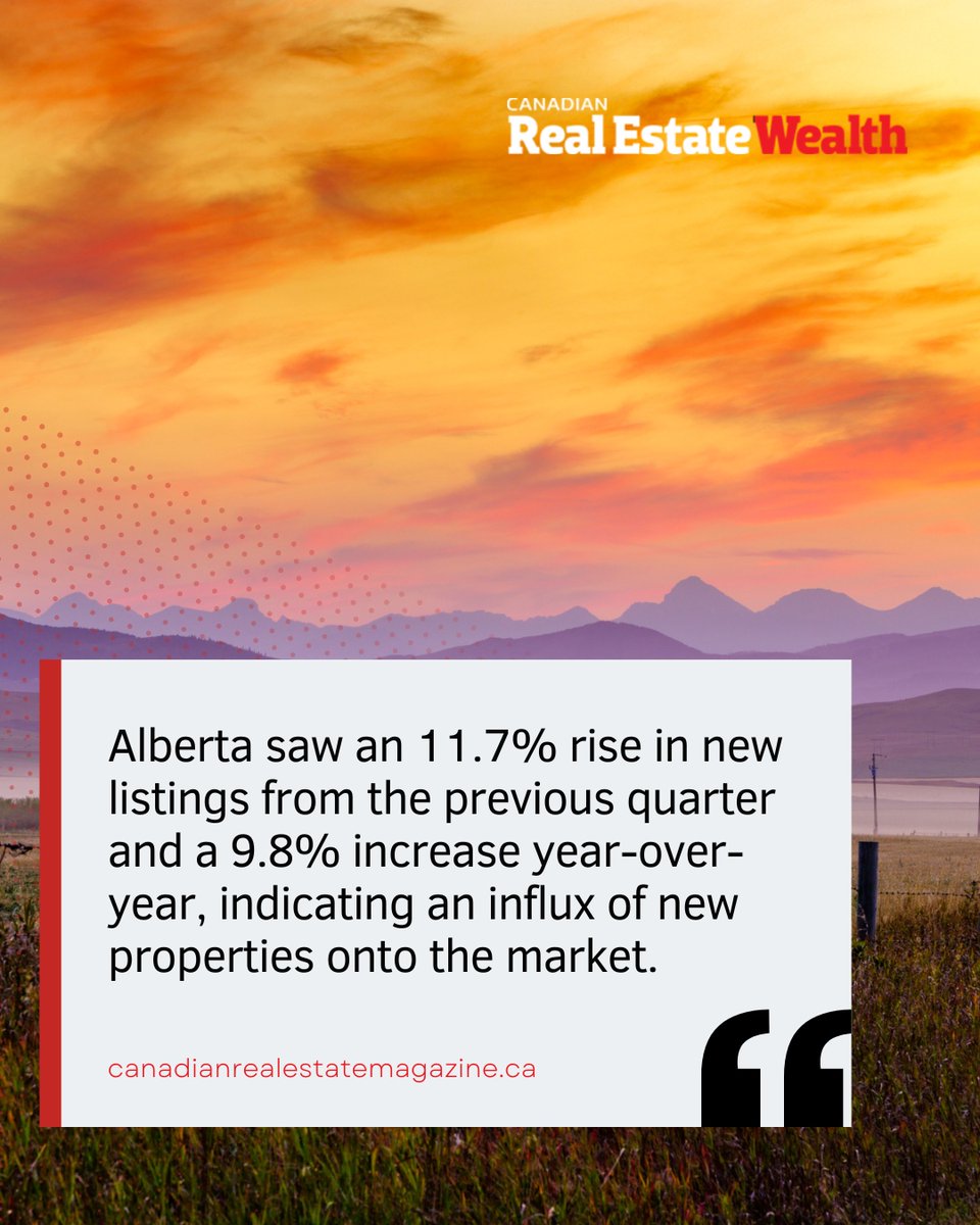 Surge in Alberta's Housing Listings
The province experienced an 11.7% quarterly rise and a 9.8% annual increase in new property listings in Q3 2024, signaling a dynamic market.

Continue reading at: canadianrealestatemagazine.ca