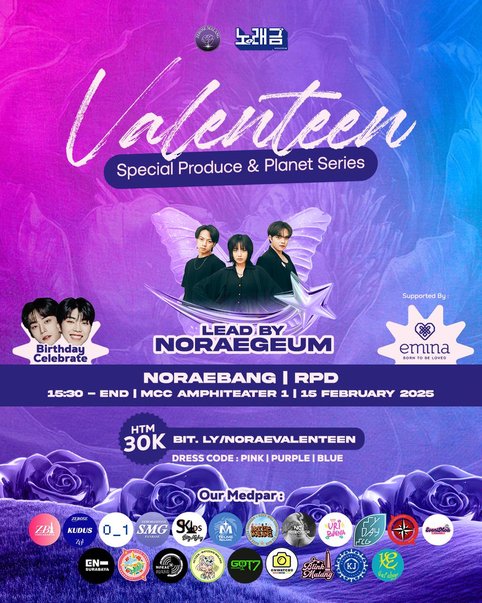 zerosemalang_'s tweet photo. ✨🎤 VALENTEEN SPECIAL: PRODUCE &amp; PLANET SERIES 🎶💖

ZERØSE Malang x Noraegeum kembali menghadirkan Noraebang KPOP yang lebih seru dan spesial! Buruan Join !!! 💜💙🩷 https://t.co/Qv4zc8GV2G